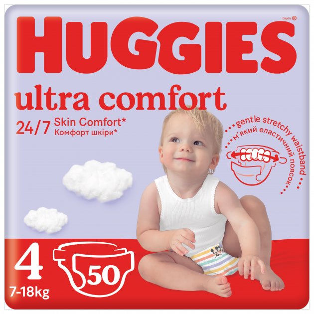 Підгузки Huggies Ultra Comfort 4 8-14 кг Jumbo 50 шт